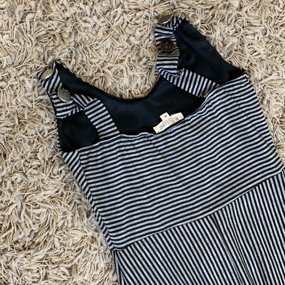 Sundress Striped Black & Gray Metal Buttons - Picture 5 of 8